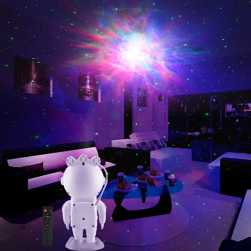 Starry Sky Projection Creative Bedroom Headboard Decoration Standing Position Space Rabbit LED Night Light Regular