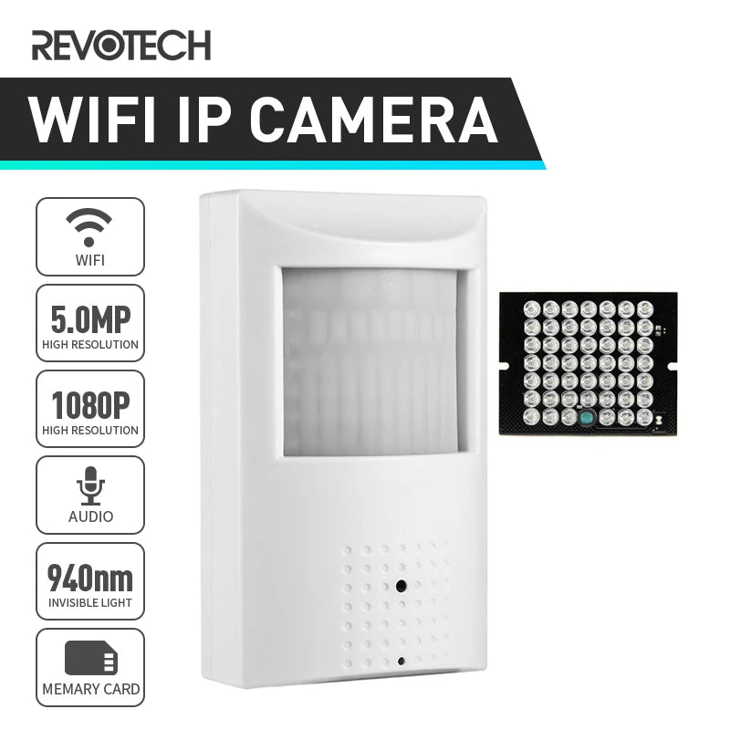 XMeye WIFI Camera 5MP Audio 940nm PIR Invisible Mini Indoor IP Camera H.265 2MP Night Vision HD LED IR Security CCTV Cam