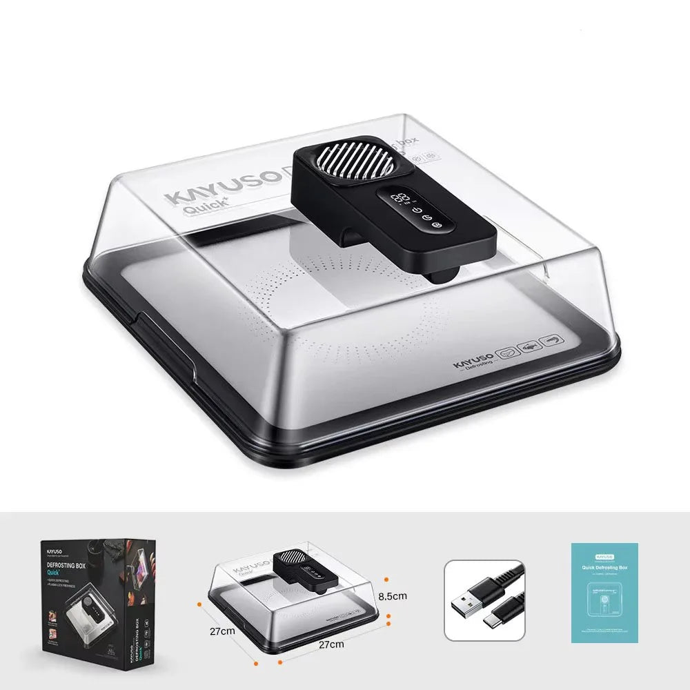 Type-C Charging Defrosting Box Ultra-fast Fresh Recovery Machine Meat Seafood Frozen Food Defrosting Plate