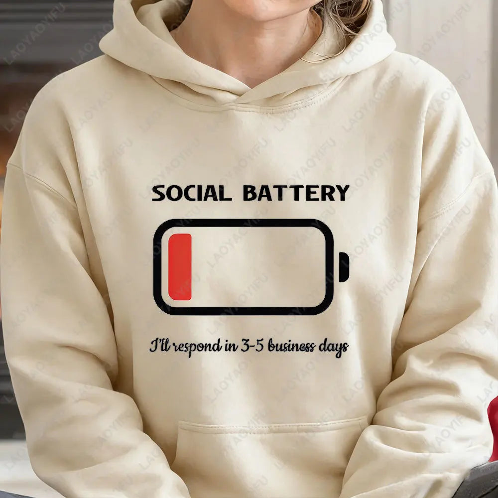 Neurodivergent Pride Sensory Regulation Hoodie Mental Anxiety Social Sweatshirt for Audhd Sarcastic Autism Winter Clothes Women