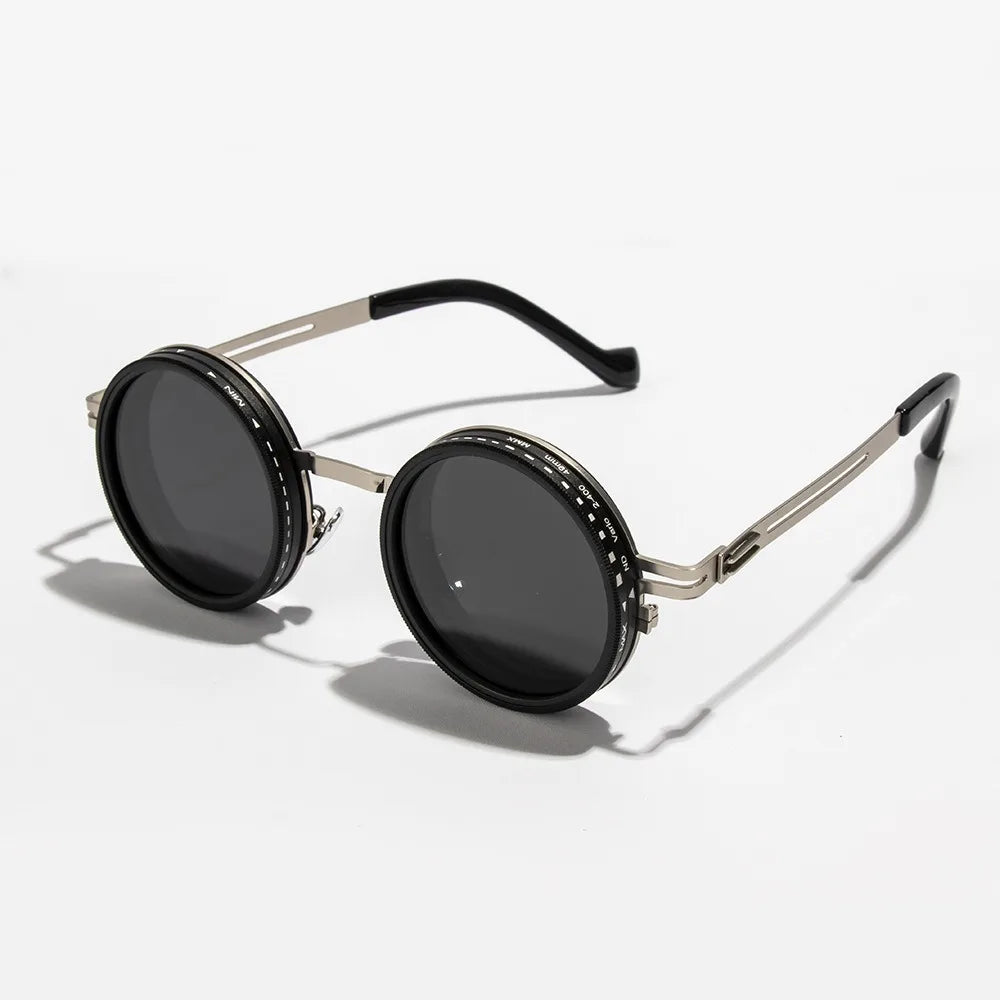 New ND2-400 Adjustable Dimming Glasses 9 Level UV400 Fishing Sunglasses ND Filter With Glasse Case Sun Glasses Driving