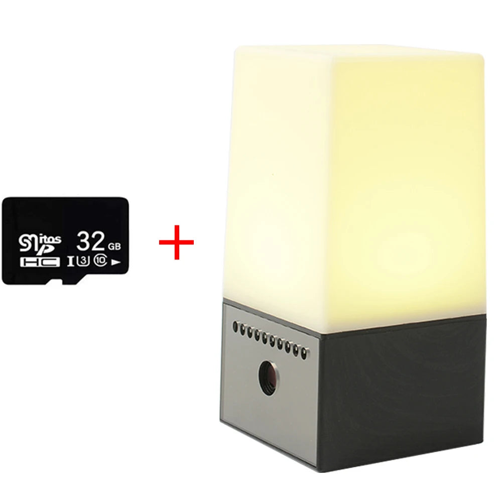 Mini Wireless Camera 4K HD WiFi Security Nanny with RGB Night Light 130° Wide Vision Motion Detection Real Time Rec Baby Monitor