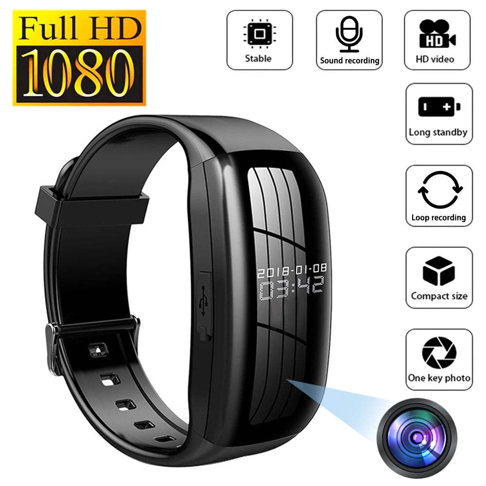 8-256GB Mini Camera Watch Audio Voice Recorder Bracelet USB Flash Driver Dictaphone Noise Reduce Sound Recording Wristband