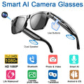 xkoenPro AI Smart Glasses 100MP Camera Built-in Flash Waterproof Bluetooth Call Playing Music Take Photos Audio/Video Recording