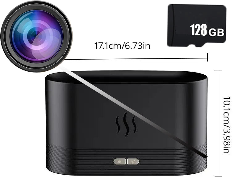 Mini Camera Clock Full HD 1080P Wireless WiFi Camera Home Monitoring Control IR Night View DVR Monitoring Video Mist humidifier
