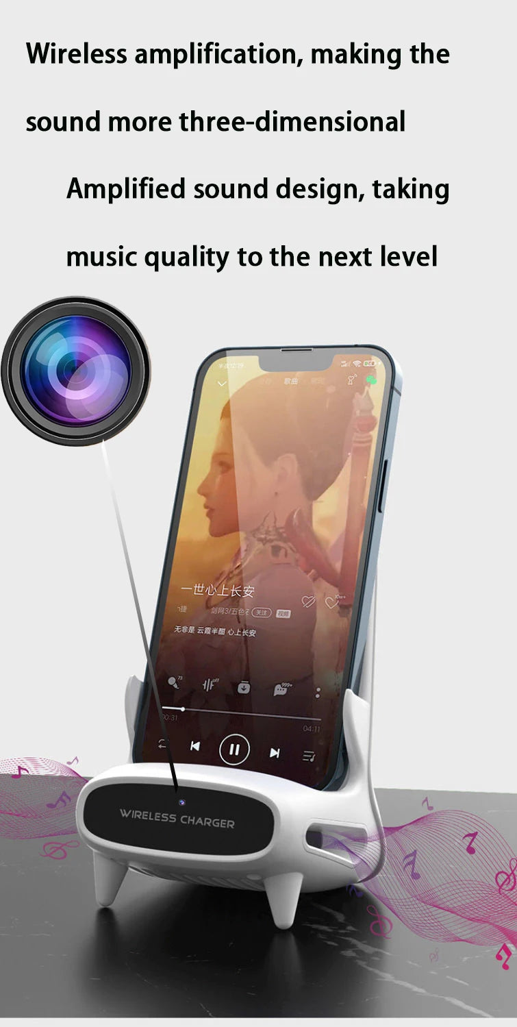 Mini Camera Clock Full HD 1080P Wireless WiFi Camera Home Monitoring Control IR Night View DVR Monitoring Video wireless charger