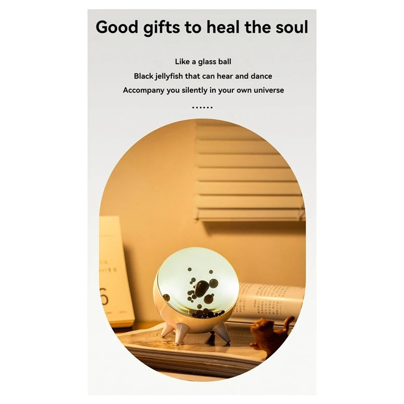 Magnetic Fluid Pickup Music Rhythm Light - Visualized Desktop Ornament,Home Decoration Speaker Sound Partner Light