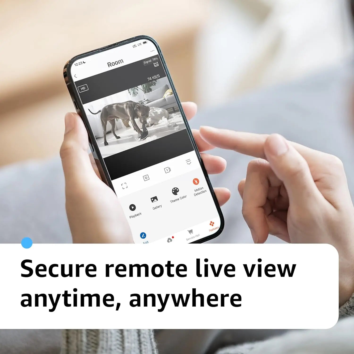 Smart WiFi Camera with 160° Wide Angle, Real-Time Monitoring via App – Mini Type-C Plug for Home & Pets – 2.4G/5G WiFi