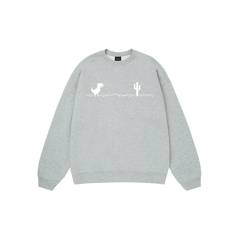 Harajuku Trend Network Malfunction Little Dinosaur Sweatshirts Y2K Fashion Casual Hoody Hip Hop Retro Streetwear Hoodies Unisex