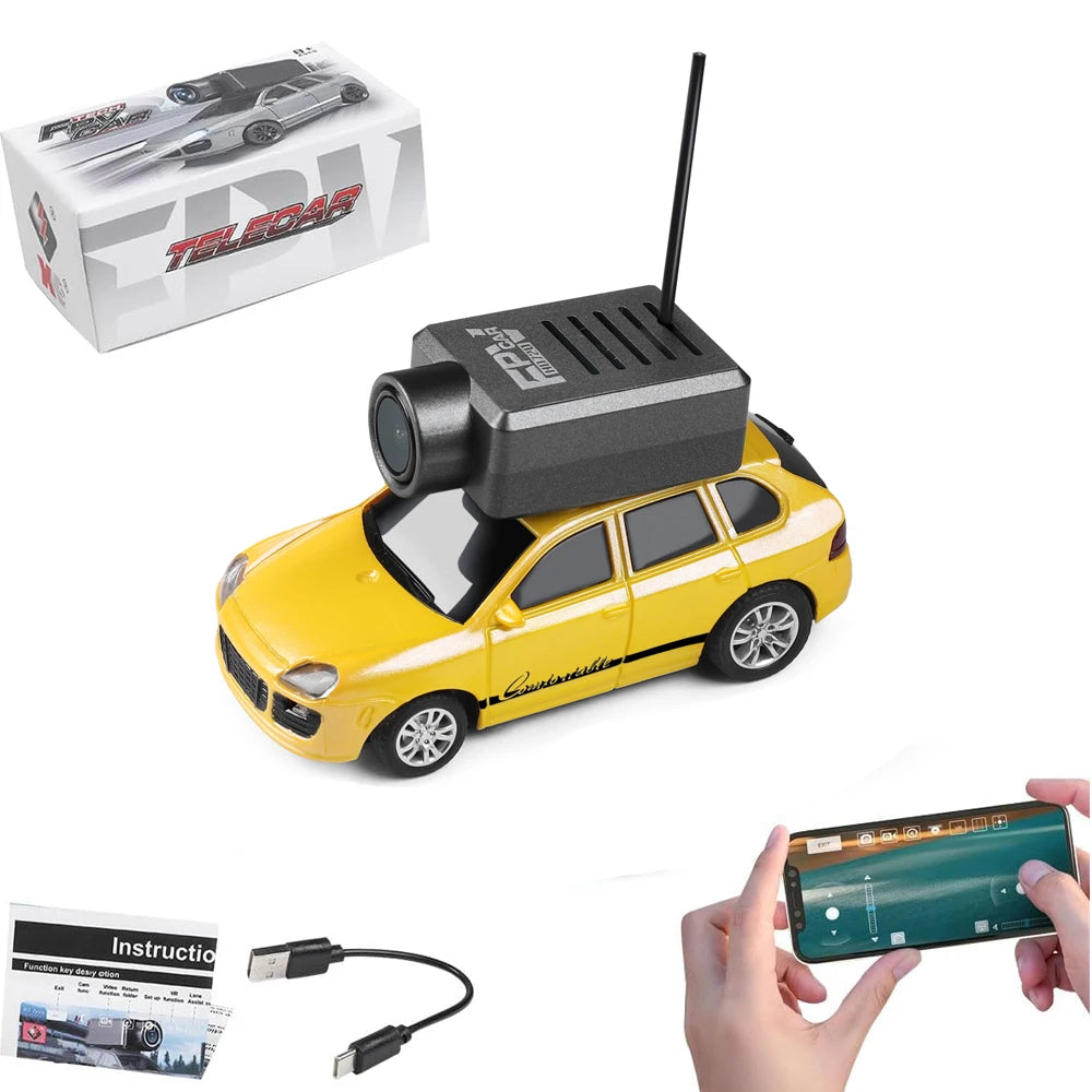 1/64 Mini RC Car 2.4G RC Drift Cars With FPV HD Wide Angle Camera & 3-Speed Modes Racing Car Toy for Kids Adults
