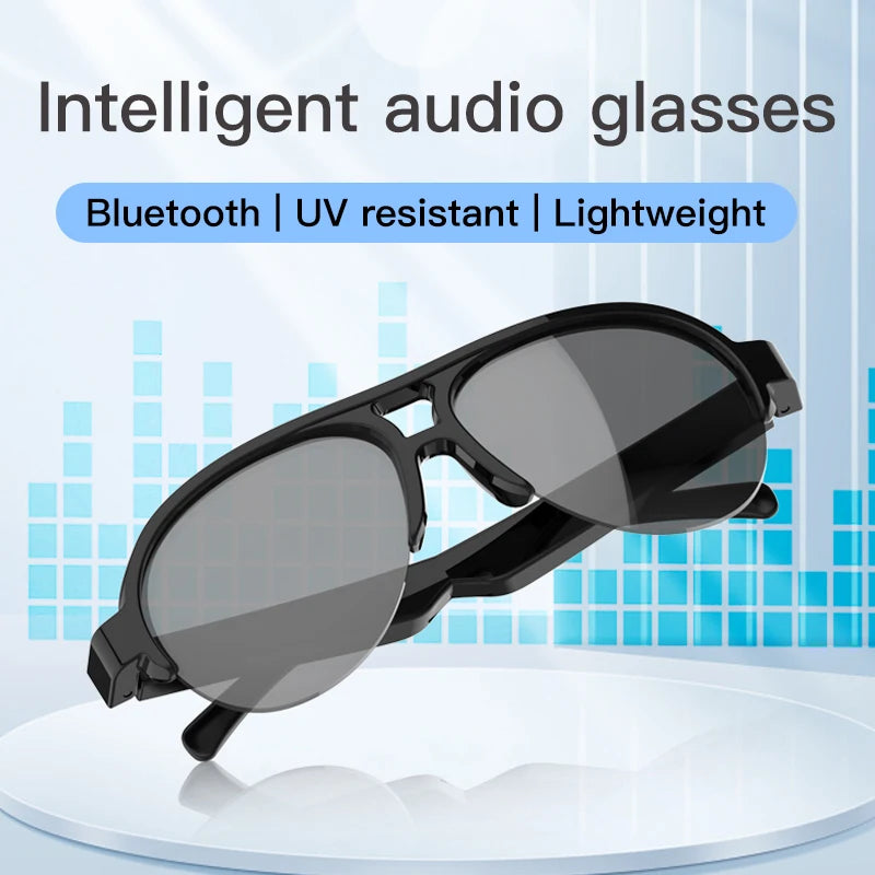 New F08 Smart Music Wireless Stereo Glasses Cycling Outdoor Sunglasses Eyepieces 2025 Men Water Proof Long Battery Life