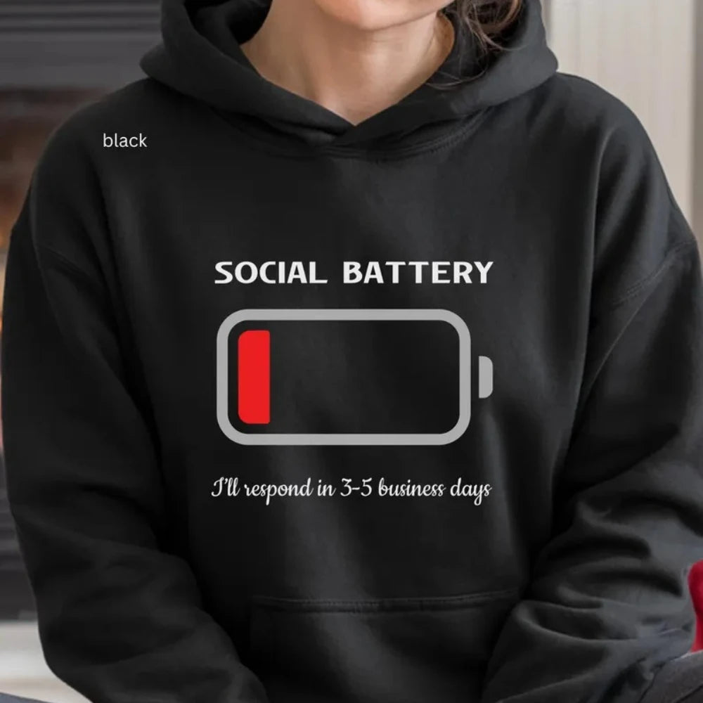 Neurodivergent Pride Sensory Regulation Hoodie Mental Anxiety Social Sweatshirt for Audhd Sarcastic Autism Winter Clothes Women