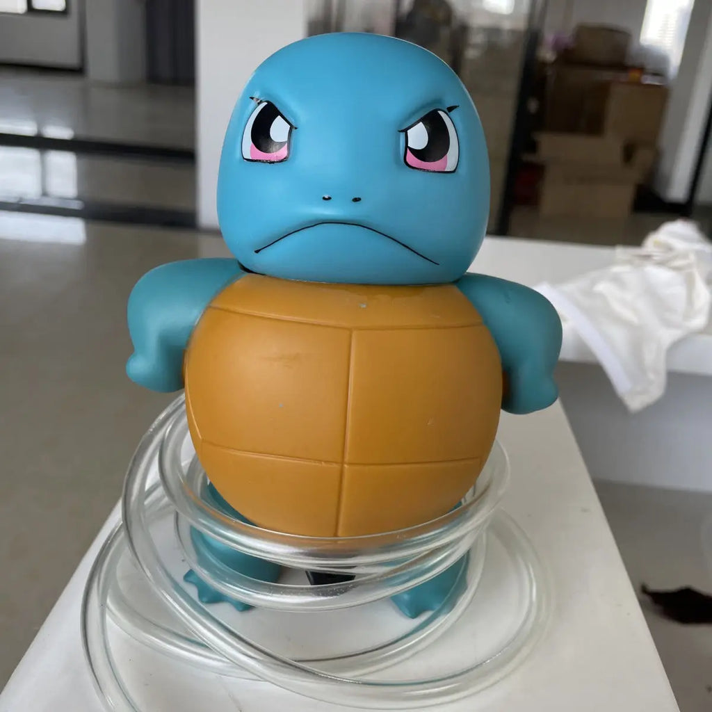 New Anime Charmander Spray Water Squirtle Car Accessories Spray Water Big Size Cute Model Toys Car Pendant Decorate