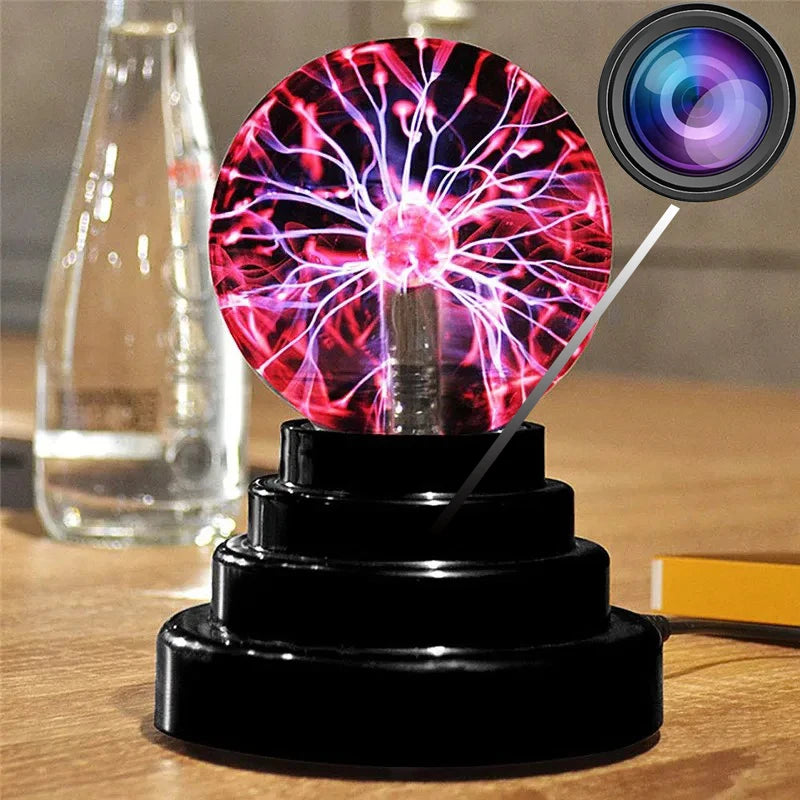 Full HD 2K 1080P WiFi Mini Camera USB Magic Lamp Ion Lamp Ball Glass Lamp 3-inch Camera Home Night View DVR Monitoring Video