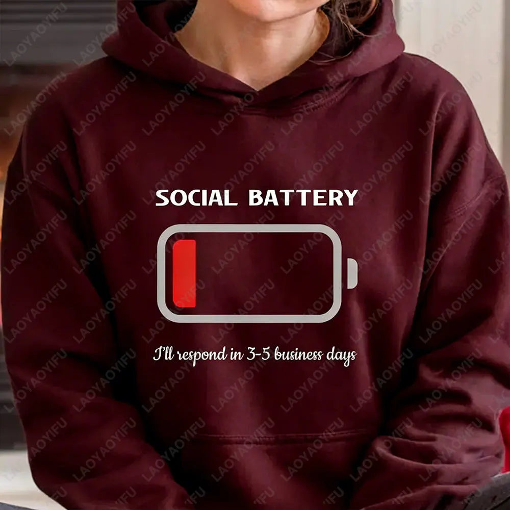 Neurodivergent Pride Sensory Regulation Hoodie Mental Anxiety Social Sweatshirt for Audhd Sarcastic Autism Winter Clothes Women