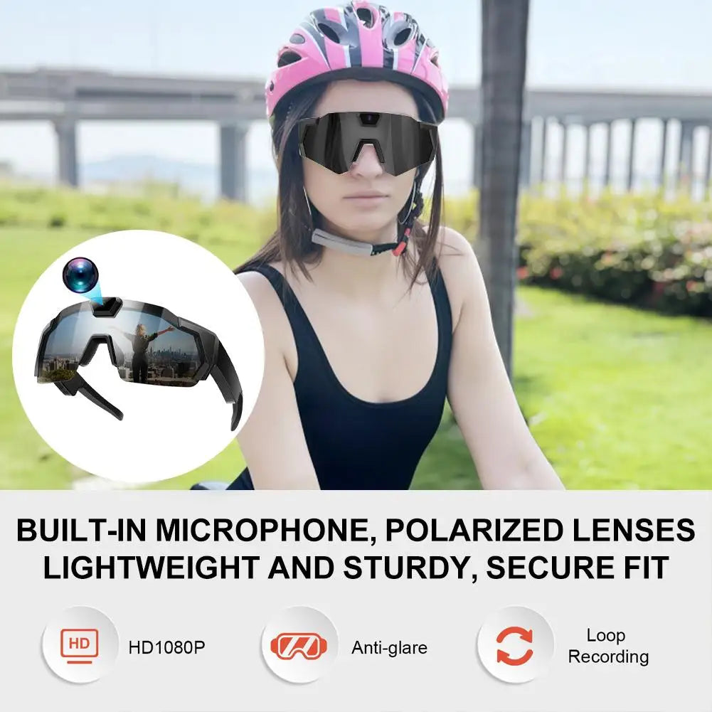 NEW HD Video Glasses Action Camera Sunglasses Smart Glasses Sports Glasses Outdoor Bicycle Motorcycle Driver Recorder Walk Cam