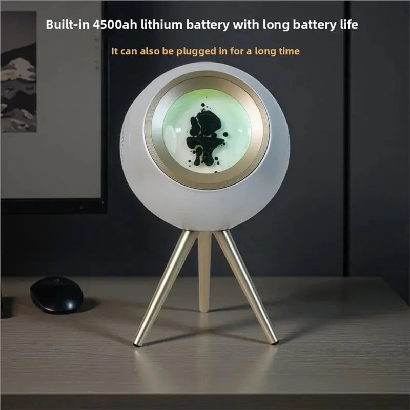 Stable Performance-Companion Visual Display Lamp 30W Ferrofluid Music Rhythm Lamp Bluetooth Speaker Magnetic Fluid Pickup