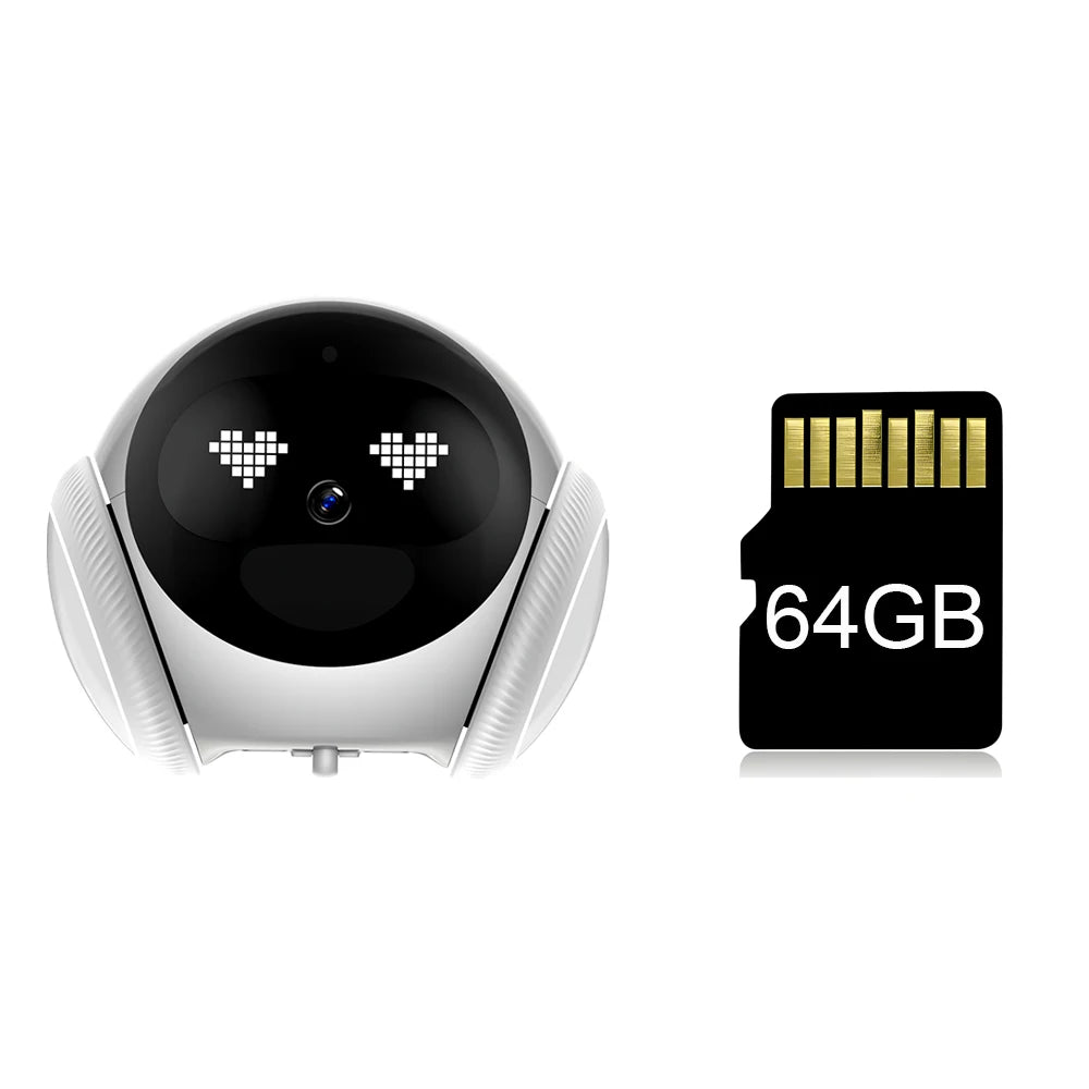 Famue Automatic Charging Robot Camera HD 2K 5G WIFI IP Camera Pet Mobile Tracking Night Vision CCTV Remote View TUYA APP Camera