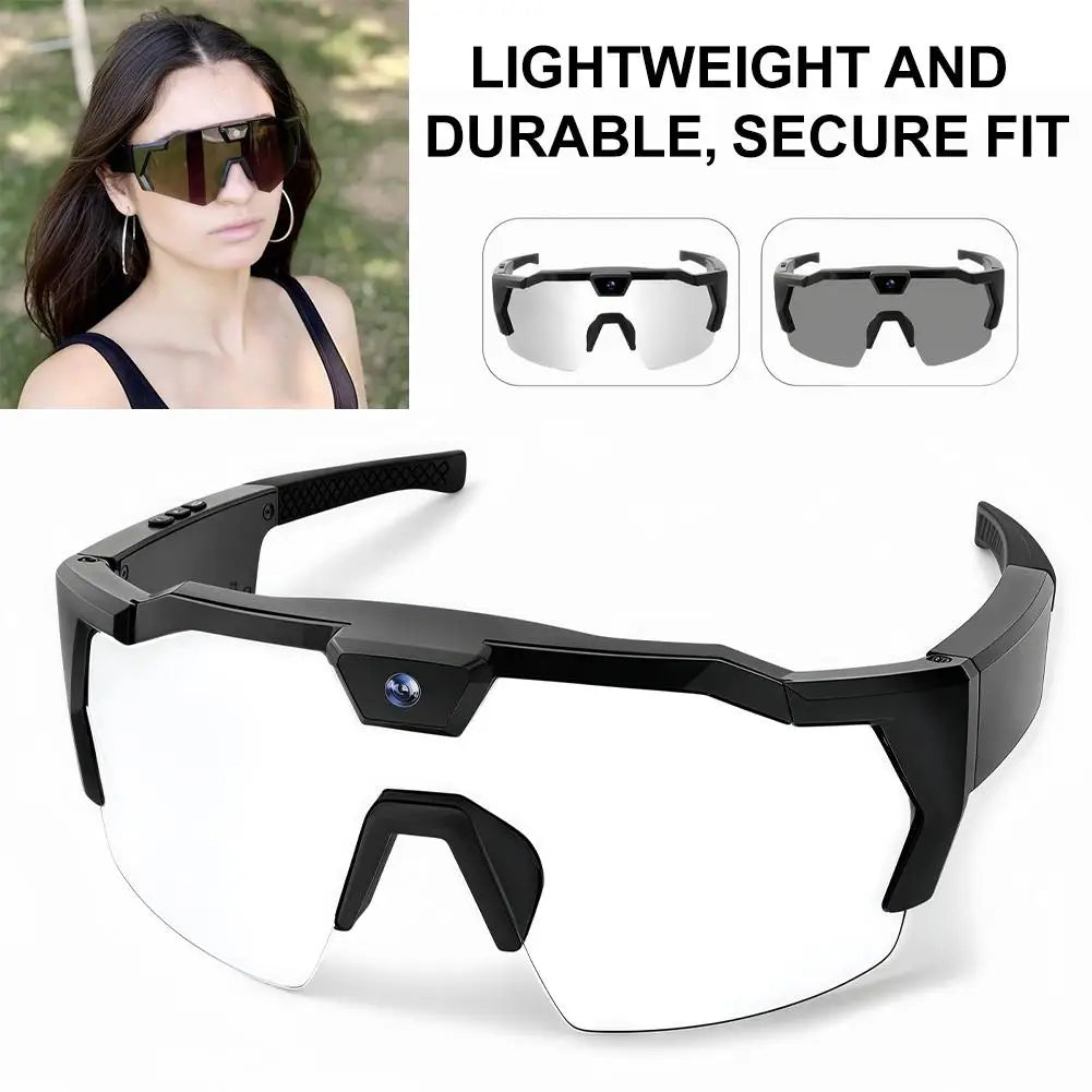 NEW HD Video Glasses Action Camera Sunglasses Smart Glasses Sports Glasses Outdoor Bicycle Motorcycle Driver Recorder Walk Cam