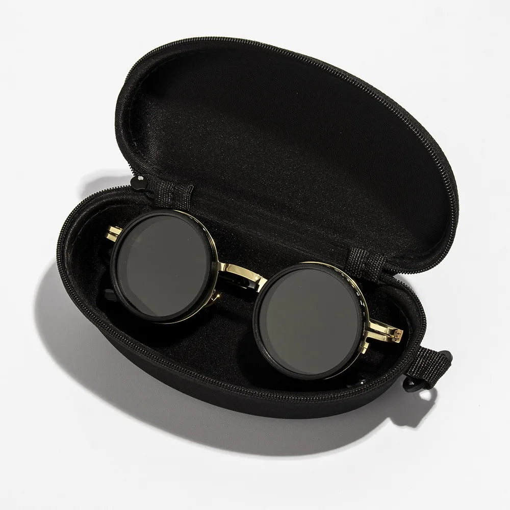 New ND2-400 Adjustable Dimming Glasses 9 Level UV400 Fishing Sunglasses ND Filter With Glasse Case Sun Glasses Driving