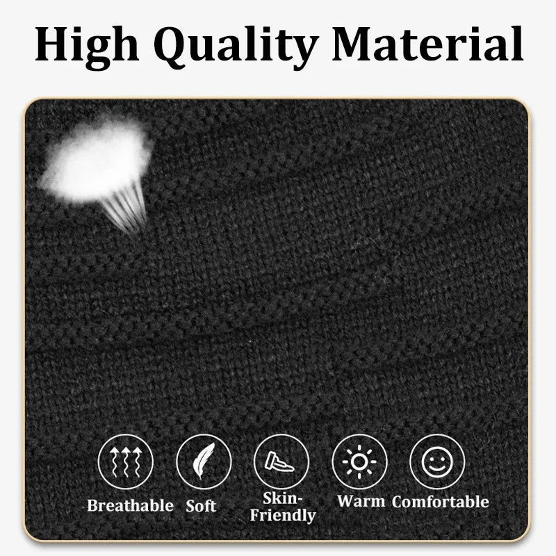 Winter Bluetooth Headphone Outdoor Warm Music Knitting Cap Rechargeable Wireless Stereo Earphone Beanie Hat Handsfree Microphone