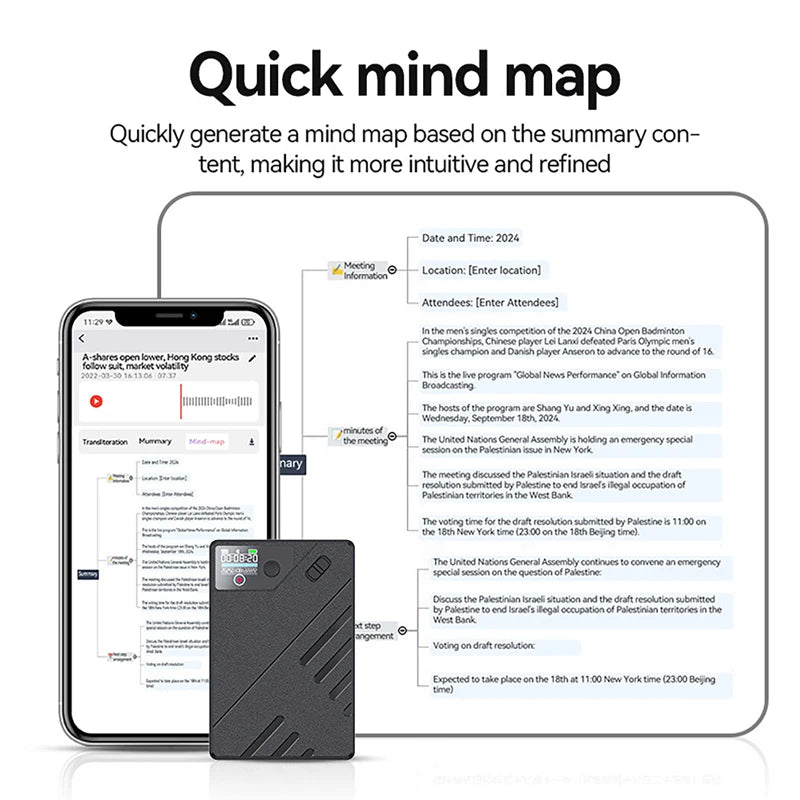 AI Voice Recorder with ChatGPT Smart Transcription Summarization and Translation Intelligent Audio Recorder for Lecture Meetings