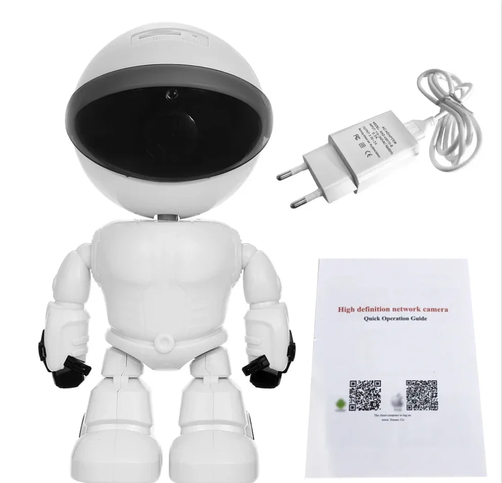 Robot Camer Wifi 5MP Indoor Home Security Camer Cd Card Night Vision Two Way Audio Auto Tracking Indoor Baby Monito