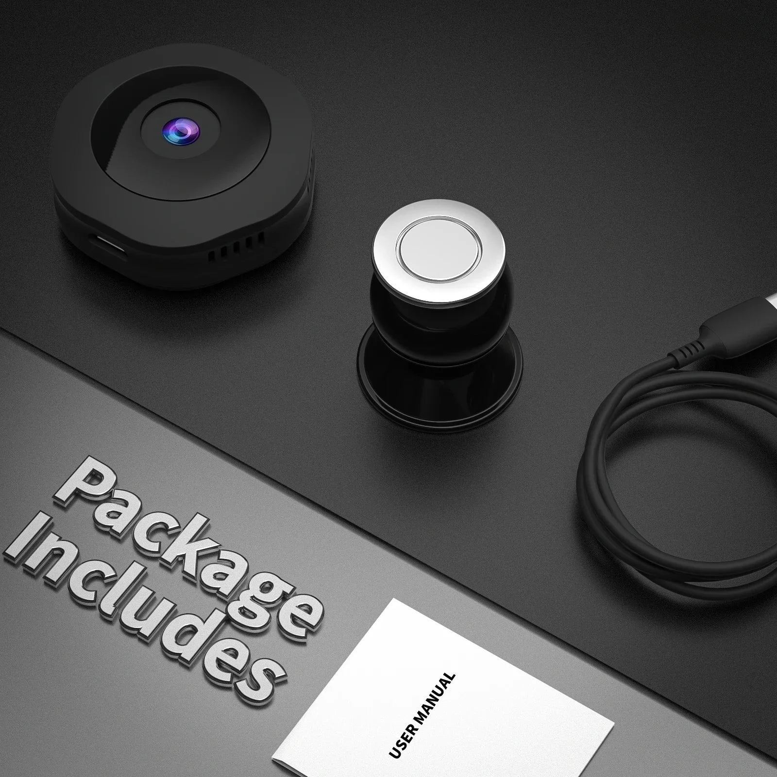 4K 1080P HD Mini WiFi Camera Night Vision Motion Detection Cam Video Voice Recorder Indoor Portable Cameras for Home and Office