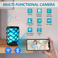 1080P HD Mini Wifi Camera with Bluetooth Speaker Home Security Surveillance System Two-way Talk Night Vision Colorful Lights