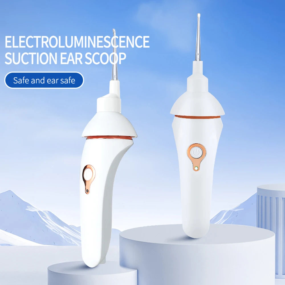 Electric Luminous Ear Wax Suction Remover Ear Wax Pick Set Cleaner LED Light Ear Cleaner Tool Rechargeable For Children Adults