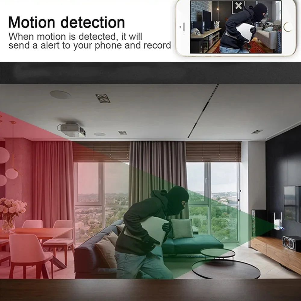 4K Wireless Smart Camera Clock WiFi Camera Covert Video Recorder Cam Indoor Motion Detection Audio Video recording Camera