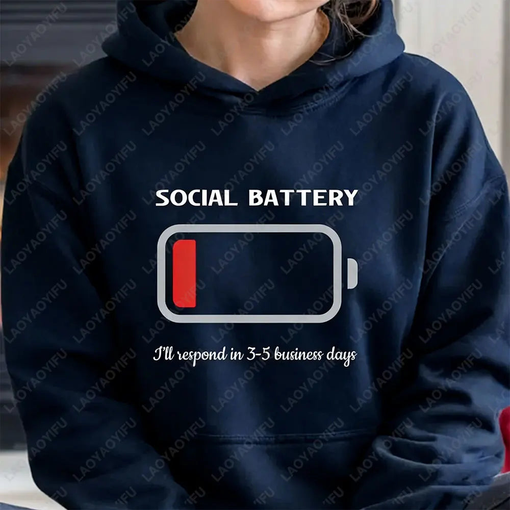 Neurodivergent Pride Sensory Regulation Hoodie Mental Anxiety Social Sweatshirt for Audhd Sarcastic Autism Winter Clothes Women