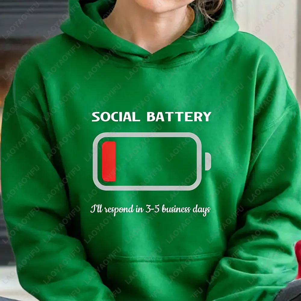 Neurodivergent Pride Sensory Regulation Hoodie Mental Anxiety Social Sweatshirt for Audhd Sarcastic Autism Winter Clothes Women