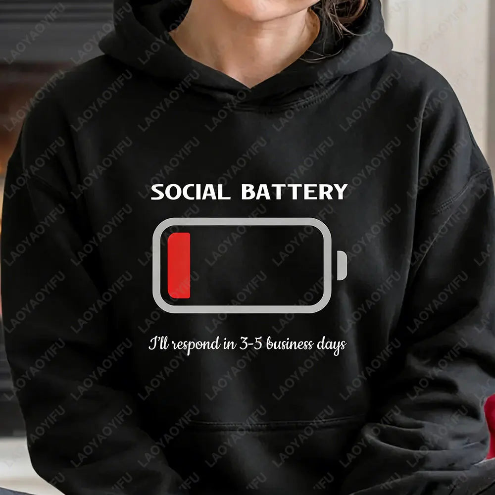 Neurodivergent Pride Sensory Regulation Hoodie Mental Anxiety Social Sweatshirt for Audhd Sarcastic Autism Winter Clothes Women
