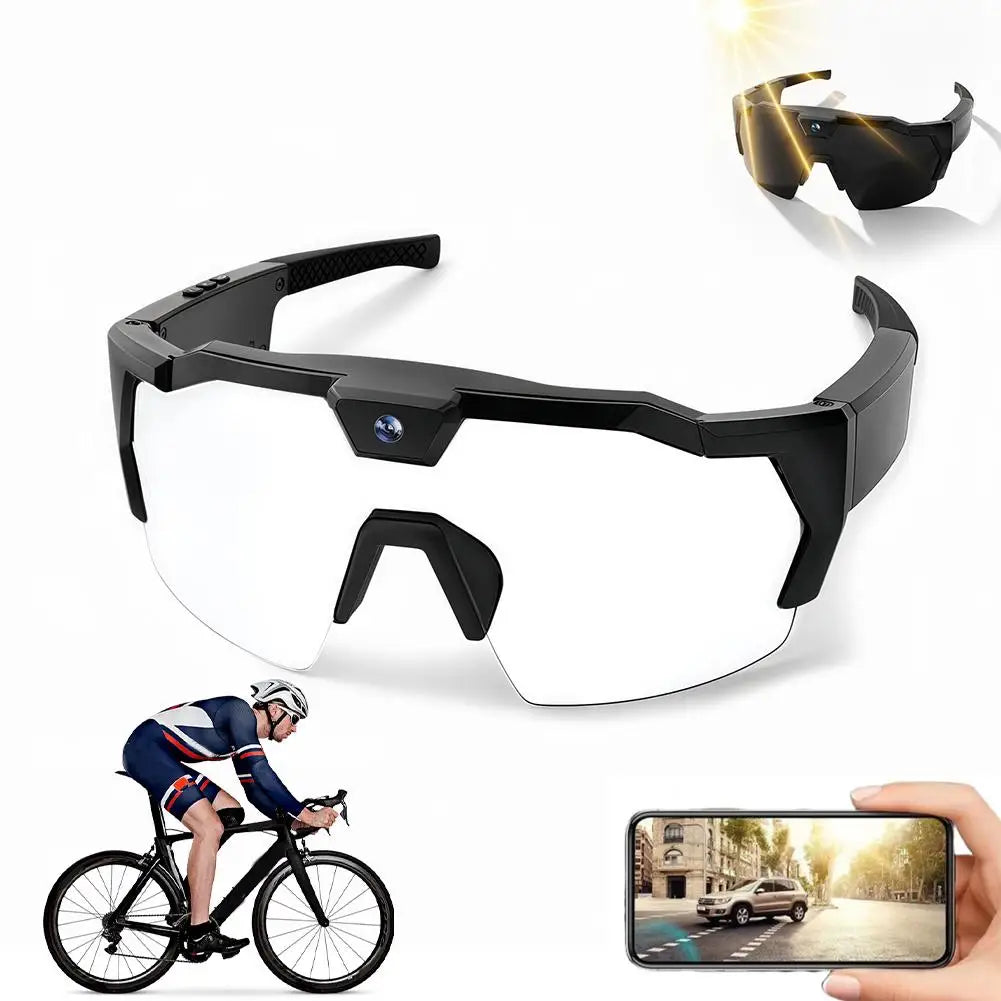 NEW HD Video Glasses Action Camera Sunglasses Smart Glasses Sports Glasses Outdoor Bicycle Motorcycle Driver Recorder Walk Cam