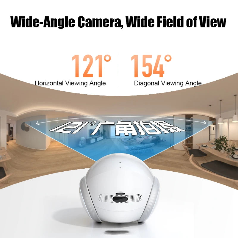 Famue Automatic Charging Robot Camera HD 2K 5G WIFI IP Camera Pet Mobile Tracking Night Vision CCTV Remote View TUYA APP Camera