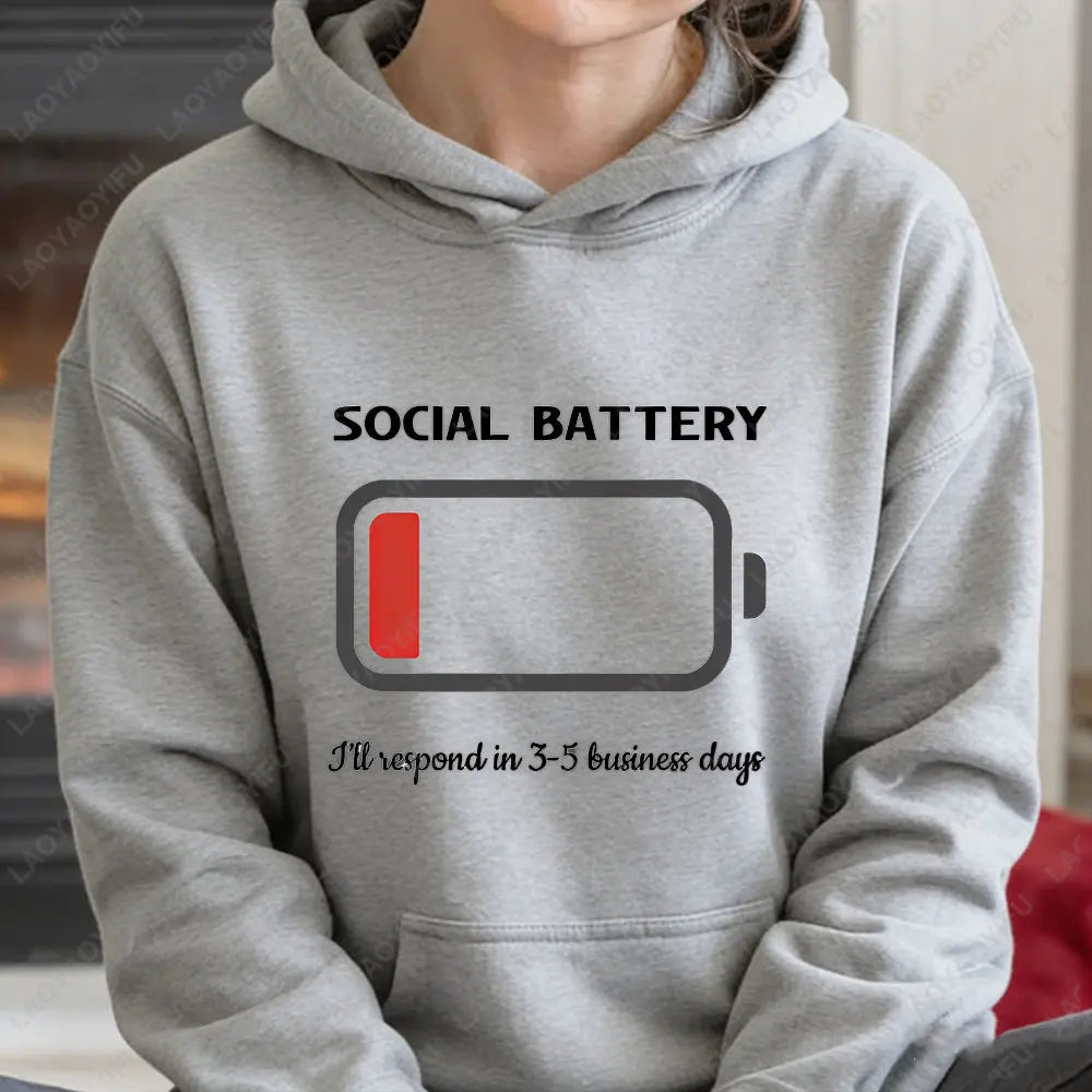 Neurodivergent Pride Sensory Regulation Hoodie Mental Anxiety Social Sweatshirt for Audhd Sarcastic Autism Winter Clothes Women