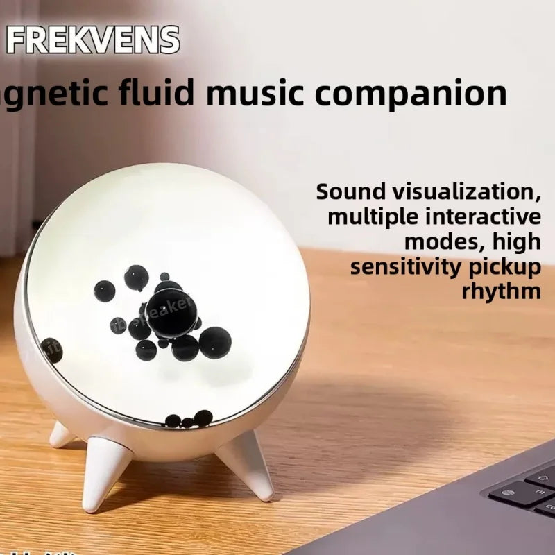 Magnetic Fluid Pickup Music Rhythm Light - Visualized Desktop Ornament,Home Decoration Speaker Sound Partner Light