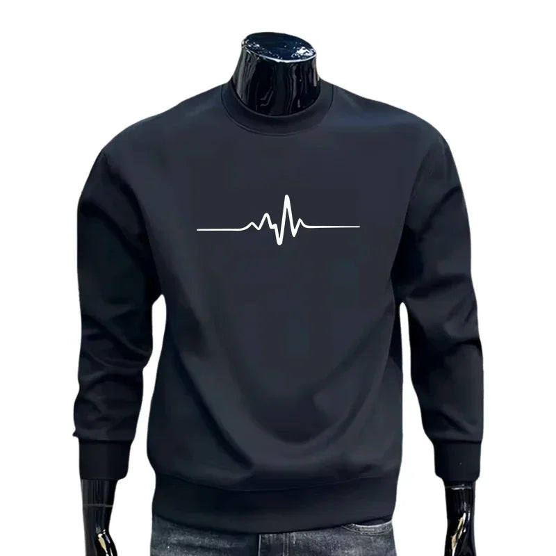 Autumn Winter Hot Sales Men's Sweatshirts Print O-Neck High Quality Casual Man Popular Sports Pullover Jogging Daily Simplicity