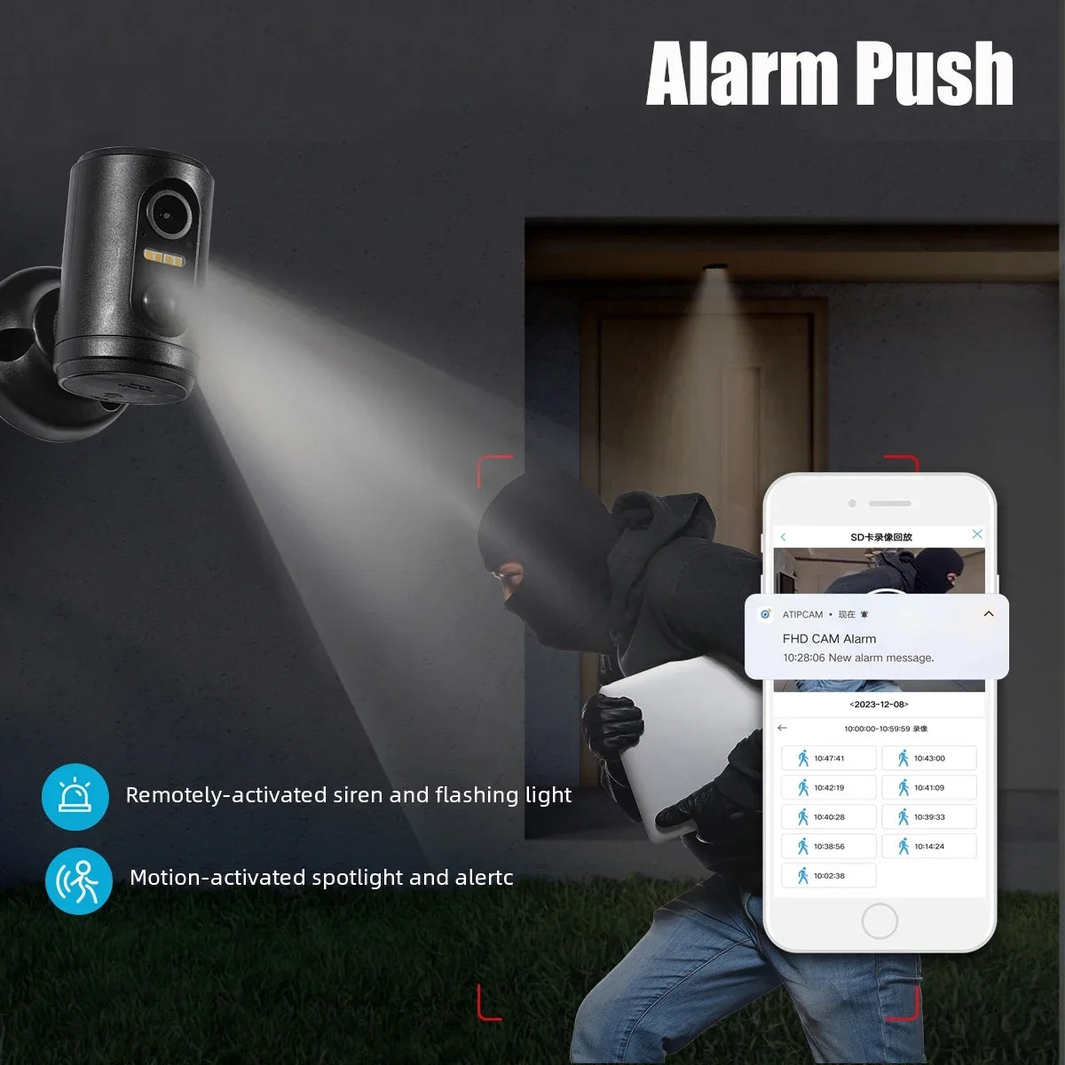 1080P Mini Battery Camera Built-in Battery PIR Sensor Motion Detection Wireless Video Security CCTV HD Home Baby Monitor Camera