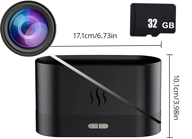 Mini Camera Clock Full HD 1080P Wireless WiFi Camera Home Monitoring Control IR Night View DVR Monitoring Video Mist humidifier