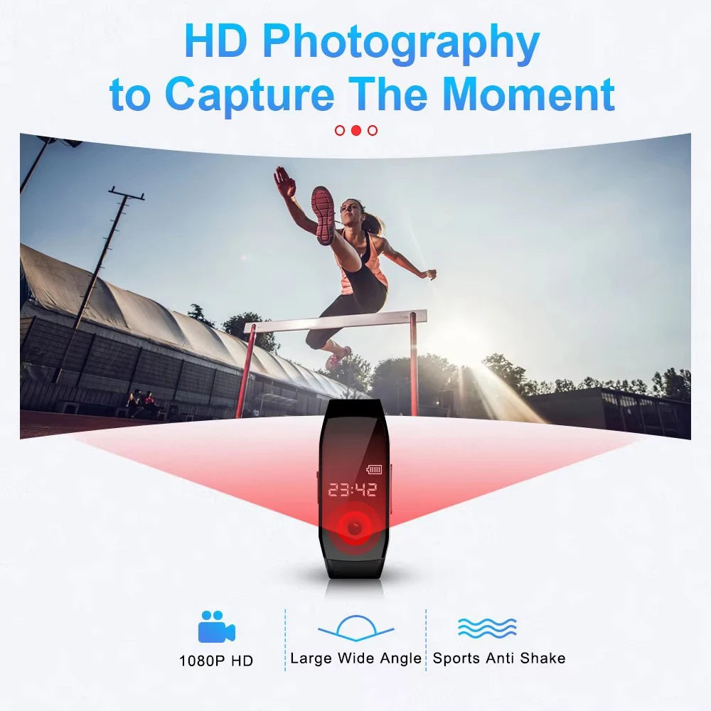 8-256GB Mini Camera Watch Audio Voice Recorder Bracelet USB Flash Driver Dictaphone Noise Reduce Sound Recording Wristband