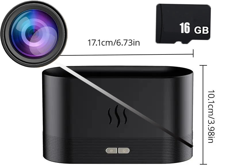Mini Camera Clock Full HD 1080P Wireless WiFi Camera Home Monitoring Control IR Night View DVR Monitoring Video Mist humidifier