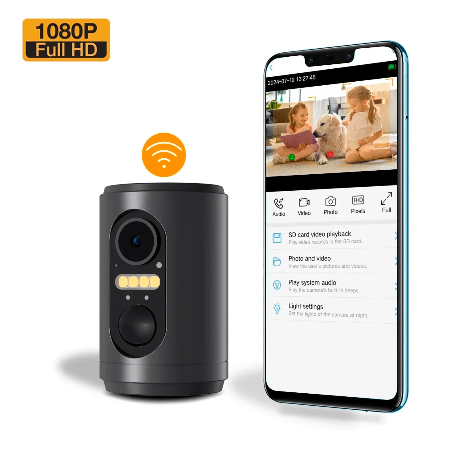 1080P Mini Battery Camera Built-in Battery PIR Sensor Motion Detection Wireless Video Security CCTV HD Home Baby Monitor Camera