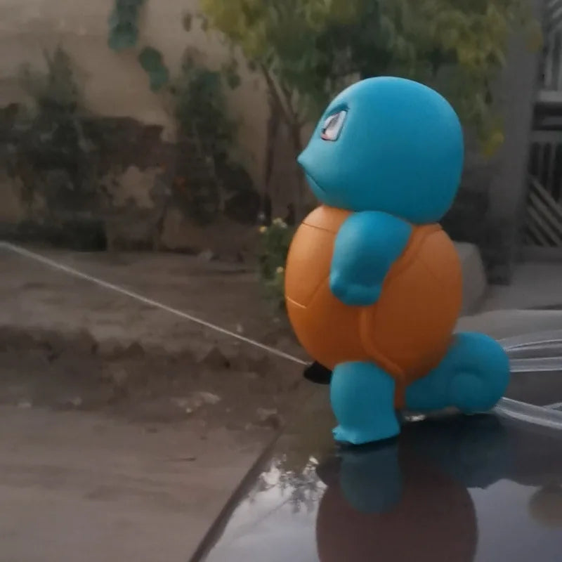 New Anime Charmander Spray Water Squirtle Car Accessories Spray Water Big Size Cute Model Toys Car Pendant Decorate