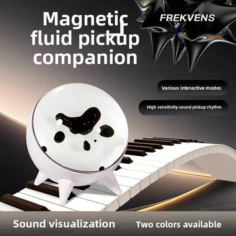 Magnetic Fluid Pickup Music Rhythm Light - Visualized Desktop Ornament,Home Decoration Speaker Sound Partner Light
