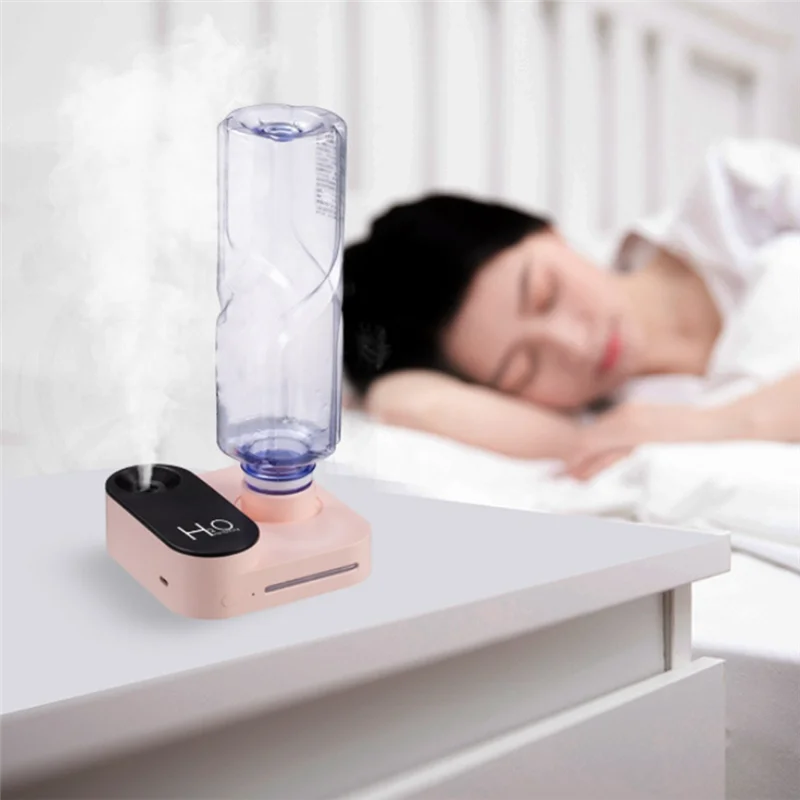 HRBAJ-Mini Camera Shape Humidifier USB Portable Large Mist Volume Desktop Water Bottle Humidifier For Bedroom Office A