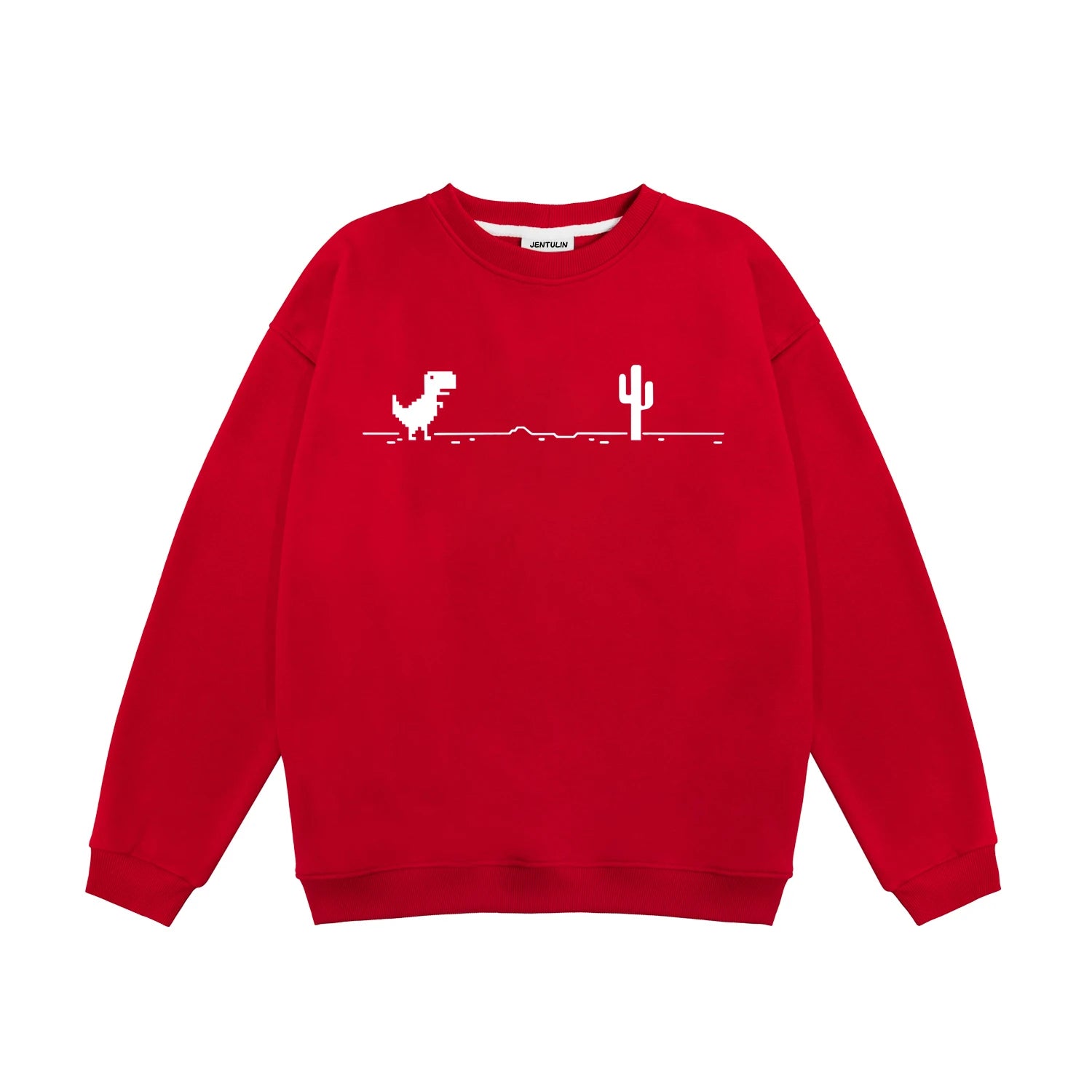 Harajuku Trend Network Malfunction Little Dinosaur Sweatshirts Y2K Fashion Casual Hoody Hip Hop Retro Streetwear Hoodies Unisex