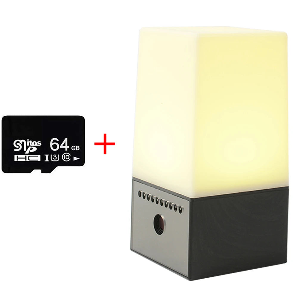 Mini Wireless Camera 4K HD WiFi Security Nanny with RGB Night Light 130° Wide Vision Motion Detection Real Time Rec Baby Monitor