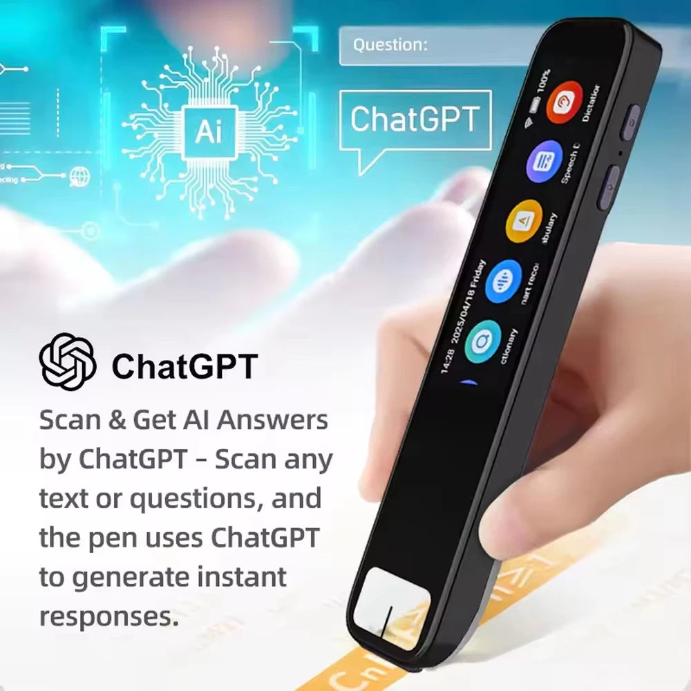 New AI Smart Pen With ChatGPT Integration Built-In ChatGPT Integration Scans Questions And Receives Instant AI-Generated Answers